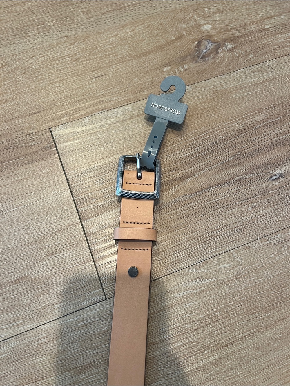 rag & bone Leather Boyfriend Belt, Caramel, Large - Picture 4 of 8